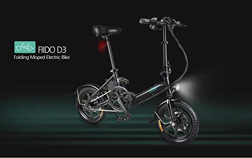 Elektrofahrräder : Ingeniously faltendes elektrisches Fahrrad Aluminiumrahmen 14 Zoll faltendes elektrisches weies Fahrrad EBike City mit Abnehmbarer Batterie 36V / 8AH Lithium-Batterie 250W