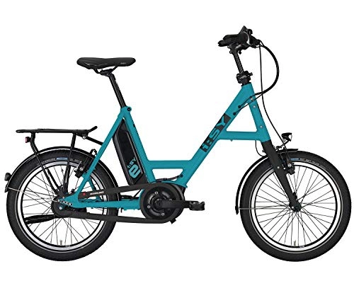 Elektrofahrräder : ISY Drive S8 E-Bike 400WH 20" - Wasser-Blau - Modell 2019 Kompaktrad