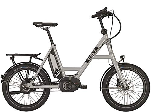 Elektrofahrräder : ISY Drive S8 ZR E-Bike 500WH 20" - Wei Aluminium- Modell 2019 Kompaktrad Klapprad