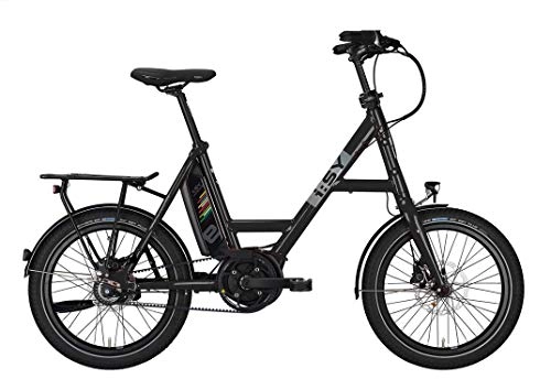 Elektrofahrräder : ISY Drive S8 ZR E-Bike 500WH 20" - Wet Asphalt- Modell 2019 Kompaktrad Klapprad