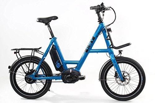 Elektrofahrräder : ISY E-Citybike Kompakt-E-Bike 20 Zoll blau Drive XXL N3.8 ZR - Bosch Motor, Akku 500Wh