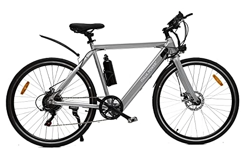 Elektrofahrräder : Italia Power - Off Grid Unisex Adulto, E-Bike Luminescence, Elektrofahrrad Hybride, Erwachsene, Grau Bicicletta elettrica, M