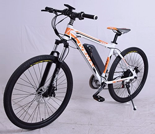 Elektrofahrräder : IVEMA E-Bike Sportbike Elektrofahrrad Pedelec MTB 26" Modell Skydiver!Gelb-Orange / Wei