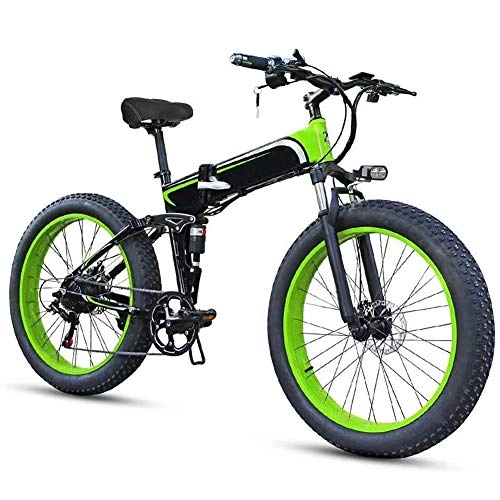 Elektrofahrräder : Jakroo E-Bike für Erwachsene Elektrisch Klappbar Mountainbike 48V E-Bike Erwachsene Mit Abnehmbar 10.4Ah Batteriezahnräder Leichtes City-Elektrofahrrad