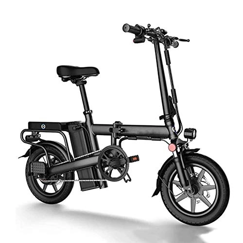 Elektrofahrräder : Jakroo Zusammenklappbares Elektrofahrrad 25 Km / H Mountainbike Lithium-Batterie-Motor E-Bike E-ABS Doppelscheibenbremse Rein Elektrisch, Servounterstützung, Fitness-Modus