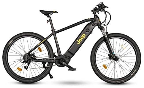 Elektrofahrräder : Jeep E-Bikes Unisex – Erwachsene MHM 7000 E-Bike, Schwarz, 27.5 inches