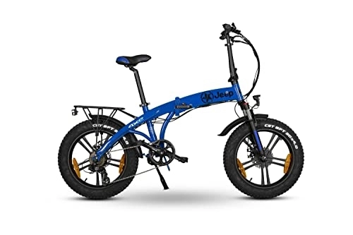 Elektrofahrräder : Jeep Fold Fat E-Bike FR 7105 4xe Limited Edition, 20' Kompaktrad, Falt-E-Bike, 7-Gang Kettenschaltung, Blue