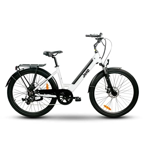 Elektrofahrräder : Jeep Trekking E-Bike TLR 7021, 28', Shimano Altus 7-Gang Kettenschaltung, White