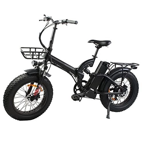 Elektrofahrräder : JET PHETT POWER E-Bike Fat Tire B4 20 * 4.0 Fetter Reifen 250Watt 48V 17.5Ah Lithium-Batterie 6speed Elektrisches Fahrrad