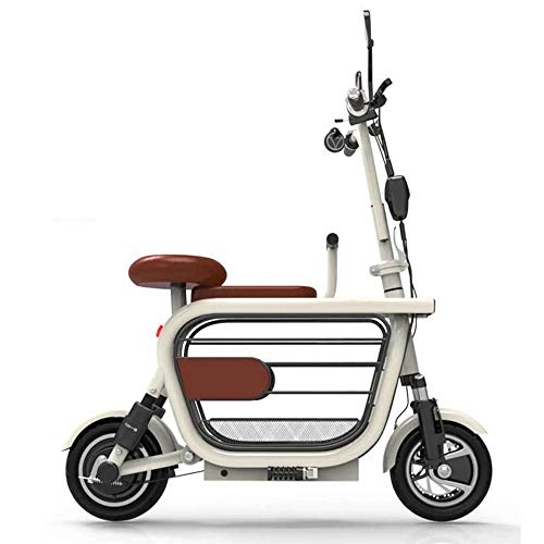 Elektrofahrräder : JL-Q Erwachsene Elektrofahrrad-Klempnergeschwindigkeit bis zu 25 km / h Harley Elektroauto Scooter, White