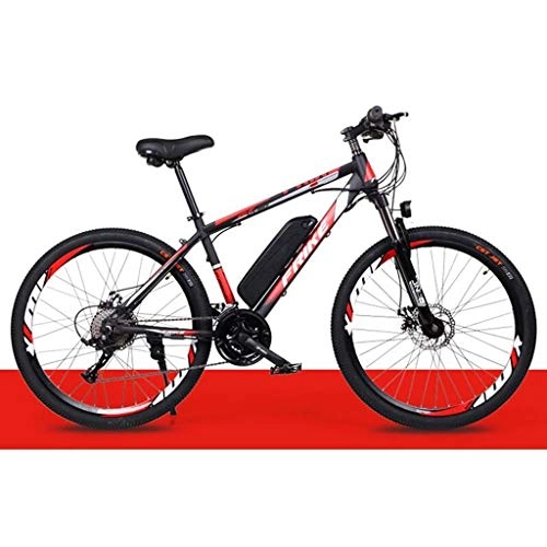 Elektrofahrräder : JXXU Elektro-Mountainbike for Erwachsene, 250W Ebike 26" Fahrräder All Terrain Stoß-, 36V 10Ah austauschbaren Lithium-Ionen-Batterie-Gebirgsfahrrad for Männer Frauen (Color : D)