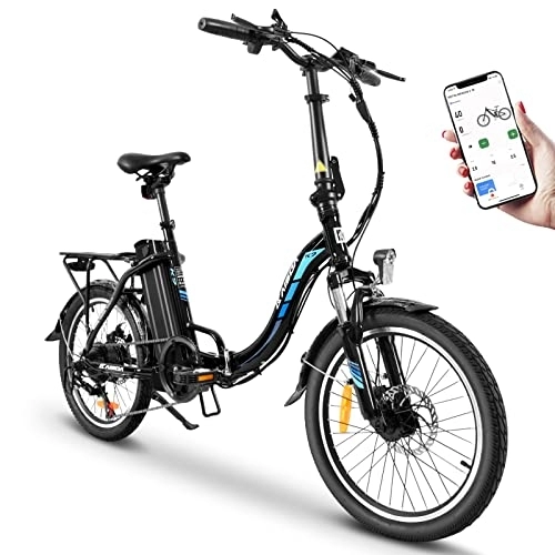 Elektrofahrräder : K KAISDA K7 | E-Bike | ebike klapprad | faltrad ebike | e Bike Damen 20 Zoll | 250W Shimano 7-Gang 25km / h