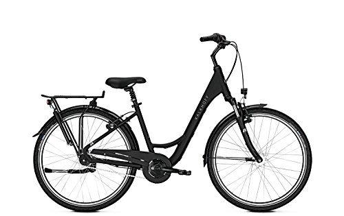 Elektrofahrräder : Kalkhoff Cityrad Agattu 7R 7G Wave 28' Rcktritt magicblack matt, Farben:Magicblack matt, Rahmenhhen:45