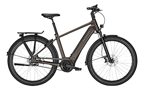 Elektrofahrräder : Kalkhoff Image 5.B Advance+ 625Wh Bosch City Elektro Fahrrad 2022 (29" Herren Diamant XXL / 63cm, Crystalgrey Matt (Herren))