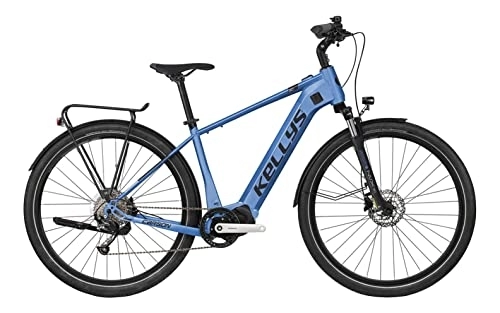 Elektrofahrräder : Kellys E-Carson 30 Shimano Steps Elektro Trekking Bike 2021 (28" Herren Diamant L / 50cm, Blau (Herren))