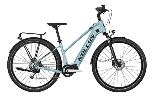 Elektrofahrräder : Kellys E-Cristy 30 Shimano Steps Woman Elektro Trekking Bike 2021 (28" Damen Trapez M / 46cm, Sky Blue)