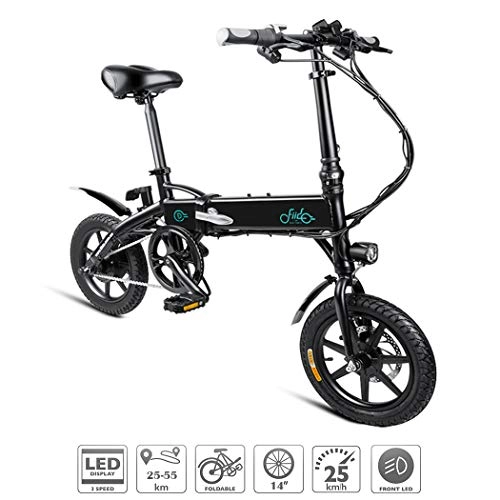 Elektrofahrräder : KEPTEI E-Bike 14 Zoll E-Faltrad, Neue Elektro-Klappräder Mountainbike, 250W, 36V 7.8Ah / 10.4Ah Akku, Mini Elektrofahrrad