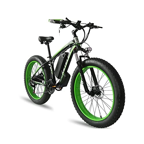 Elektrofahrräder : KETELES Electric Bicycle 48v 18ah Lithium Battery 26 Inch Ebike 26 inch tire Electric Bike e Bike Adult Bikes -K800 (grün, 48V 18AH)