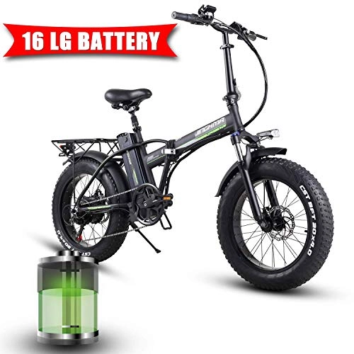 Elektrofahrräder : KFMJF R8 Elektro-Mountainbike, 350W 20 '' * 4.0 Elektrofahrrad mit 48V 10AH / 15AH / LG 16AH Lithium-Ionen-Batterie