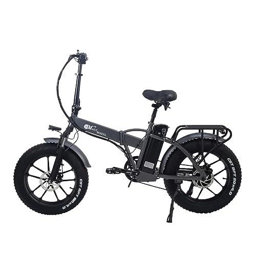 Elektrofahrräder : Kinsella Cmacewheel GW20 20 Zoll Fat Tyre E-Bike mit 17Ah Akku, integriertes Rad