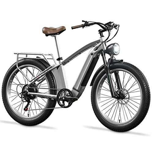 Elektrofahrräder : Kinsella Elektrofahrrad für Erwachsene, 48 V 15 Ah LG Lithium-Batterie 26 Zoll Aluminiumlegierung Doppelte Stoßdämpfung Elektrofahrrad Mountainbike Bafang Power Lithium Bike-MX04