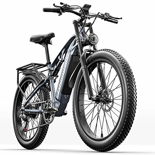 Elektrofahrräder : Kinsella MX05 Fat Tire Elektrofahrrad für Erwachsene, 15 Ah, LG-Akku (1 Batterie)