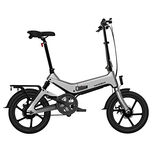 Elektrofahrräder : Kirin Ebike Faltbares elektrisches Fahrrad faltendes Moped-elektrisches Fahrrad Efahrrad fr Erwachsenen (Grau)