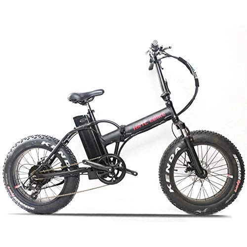 Elektrofahrräder : Knewss 20-Zoll-Elektrofahrrad Fettreifen Snowbike 500-W-Hochgeschwindigkeitsmotor 48-V-Lithium-Ionen-Batterie 4, 0-Reifen-Falt-Elektro-Mountainbike-500 W 48V13AH