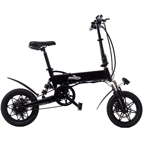 Elektrofahrräder : KNFBOK Elektro fahrräder 36V Lithiumbatterie elektrisches Fahrrad für Erwachsene Faltrad intelligente Flüssigkristallanzeige DREI-Modi-Ergonomiestuhl mit Stoßdämpferfeder Schwarz