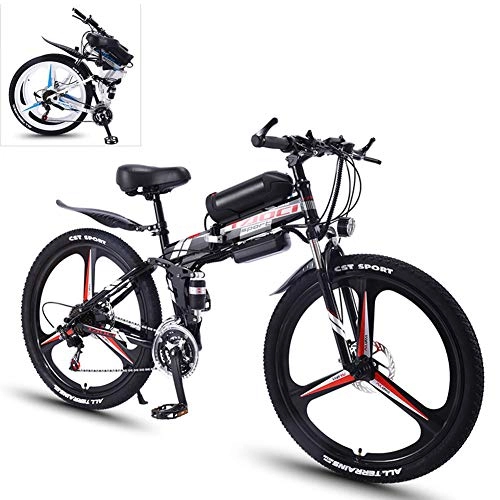 Elektrofahrräder : KOWE Elektrofahrrad, E-Bike Adult Bike Mit 350 W Motor 36V / 10 AH Herausnehmbare Lithiumbatterie, Zusammenklappbares Elektrofahrrad