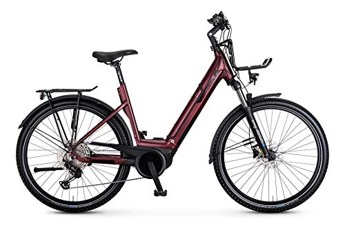 Elektrofahrräder : Kreidler Vitality Eco 10 Cross Shimano Deore 12-G Bosch Elektro Fahrrad 2021 (27.5" Wave 50cm, Rot Matt)