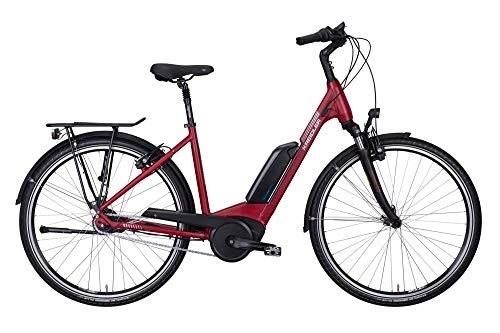 Elektrofahrräder : Kreidler Vitality Eco 6 500WhRT, 8 Gang Nabenschaltung, Damenfahrrad, Wave, Modell 2019, 28 Zoll, rot matt, 55 cm