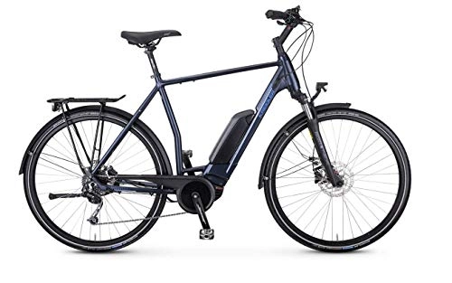 Elektrofahrräder : Kreidler Vitality Eco 6 Sport + Trekking Pedelec 9-Gang Deore 500Wh Ah;13, 4 Ah Herrenfahrrad 9 Gang Kettenschaltung dunkelblau matt Bosch
