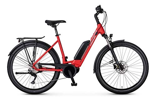 Elektrofahrräder : Kreidler Vitality Eco 6 Street Shimano Deore 10-G Bosch Elektro Fahrrad 2021 (27.5" Wave 45cm, Rot Matt)