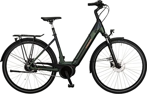 Elektrofahrräder : Kreidler Vitality Eco 8 Shimano Nexus RT 500Wh Bosch Elektro City Bike (28" Wave 50cm, Moosgrün Matt (Wave))