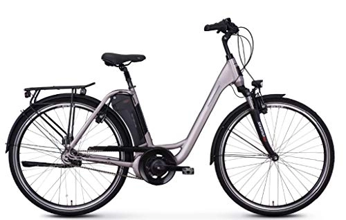 Elektrofahrräder : Kreidler Vitality Eco Shimano Nexus 7-G RT AEG City Elektro Fahrrad 2020 (28" Wave 50cm, Hellgrau matt)