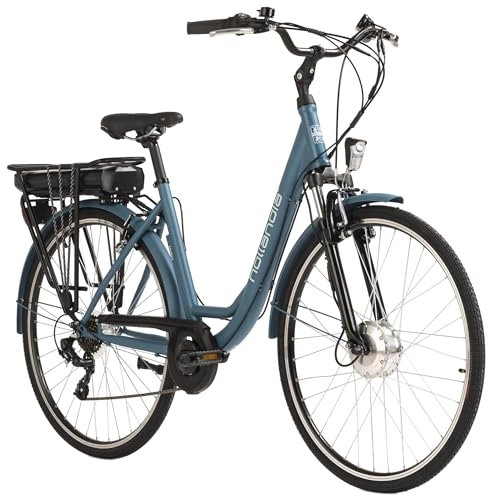 Elektrofahrräder : KS Cycling E-Citybike Damen Hollandia Lido 28'' E-Bike blau 250 Watt Li-Ion 36V / 13 Ah 7 Gänge