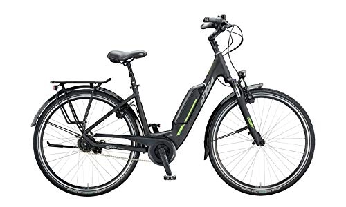 Elektrofahrräder : KTM Macina Central 5 Bosch Elektro Fahrrad 2020 (28" Einrohr 46cm, Black Matt / Grey / Green)