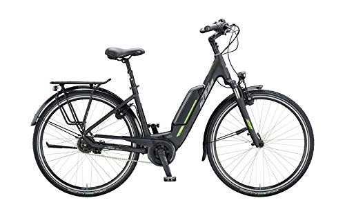 Elektrofahrräder : KTM Macina Central 5 RT Bosch Elektro Fahrrad 2020 (28" Einrohr 51cm, Black Matt / Grey / Green)