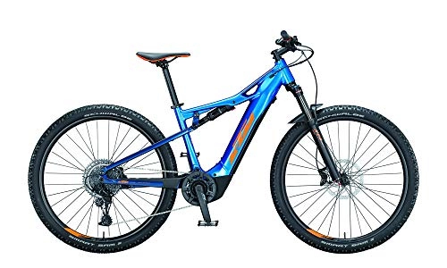Elektrofahrräder : KTM Macina Chacana 294 Bosch Elektro Fahrrad 2021 (43 cm, Metallic Blue / Orange / Eveblue)