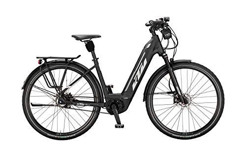 Elektrofahrräder : KTM Macina City 5 ABS Bosch Elektro Fahrrad 2021 (28" Einrohr 51cm, Black Matt / Grey / White)