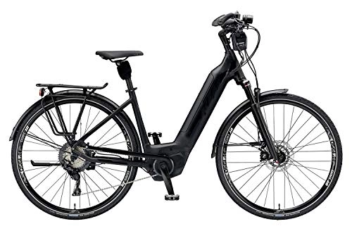 Elektrofahrräder : KTM Macina City ABS 11 Bosch Elektro Fahrrad 2019 (28" Einrohr 51cm, Schwarz matt / Schwarz glänzend)