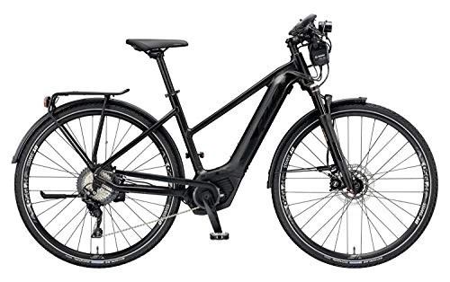 Elektrofahrräder : KTM Macina Sport ABS XT 11 CX5 Bosch Elektro Fahrrad 2019 (28" Damen Trapez 51cm, Schwarz matt / Schwarz glnzend)