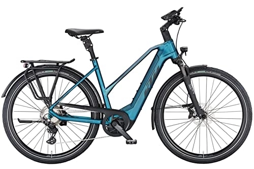 Elektrofahrräder : KTM Macina Style 730 Trekking-E-Bike 28" 10-Gang Deore 750Wh 85Nm Smart System 20, 1 Ah 10 Gang Kettenschaltung blau Bosch