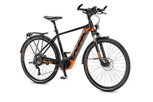 Elektrofahrräder : KTM Scarp 294, 12 Gang Kettenschaltung, Herrenfahrrad, Full-Suspension, Modell 2020, 29', Black matt (orange), 53 cm