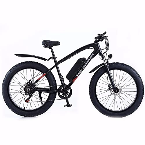 Elektrofahrräder : KXY 26-Zoll-Elektrofahrzeug, elektrisches Fahrrad für Erwachsene, ausgestattete abnehmbare Lithium-Batterie, 7-Gang-Übertragung, 3 Arbeitsmodi, geeignet für Erwachsene, Jugendliche