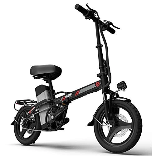 Elektrofahrräder : L.B Elektrische Faltrad ultraleichten kleinen Roller Lithium-Batterie tragbare Generation Fahrbatterie Fahrrad 48V