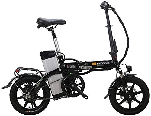 Elektrofahrräder : LAZNG Elektro-Fahrrad Elektro-Fahrrder mit abnehmbarem 48V Lithium-Ionen-Akku Faltbare 12-Zoll-Rder Strom Assist Tragbare Silent-Motor Elektro-Bike for Erwachsene leicht zu lagern E-Bike