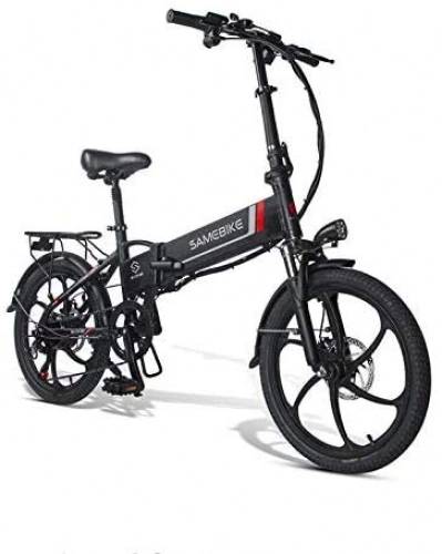 Elektrofahrräder : LBWHT Leichte Faltbare Erwachsene Motor Elektro-Fahrrad Griff LCD Meter USB 2.0 Handy-Lade+Alarmanlage, 20" Lithium-Batterie mit 350W, 7Speed, Speichen Felge, Scheibenbremse, 48V10.4AH Tragbarer E-Bike