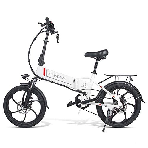 Elektrofahrräder : LEONMAR Bike Elektrofahrrad Faltbares Mountainbike, Elektrofahrrad, Faltbares E-Bike für Erwachsene, Faltrad (SAMEBIKE 20LVXD30)